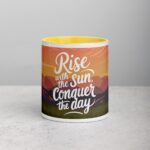 Rise with the Sun, Conquer the Day. Inspirational Mug - Image 19