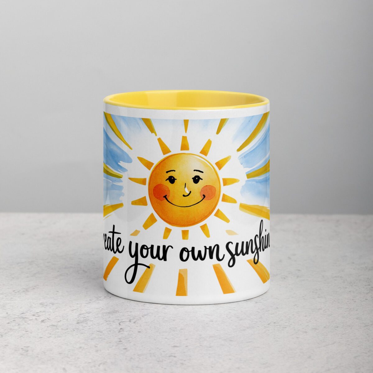 Create Your Own Sunshine. Inspirational Mug - Image 19