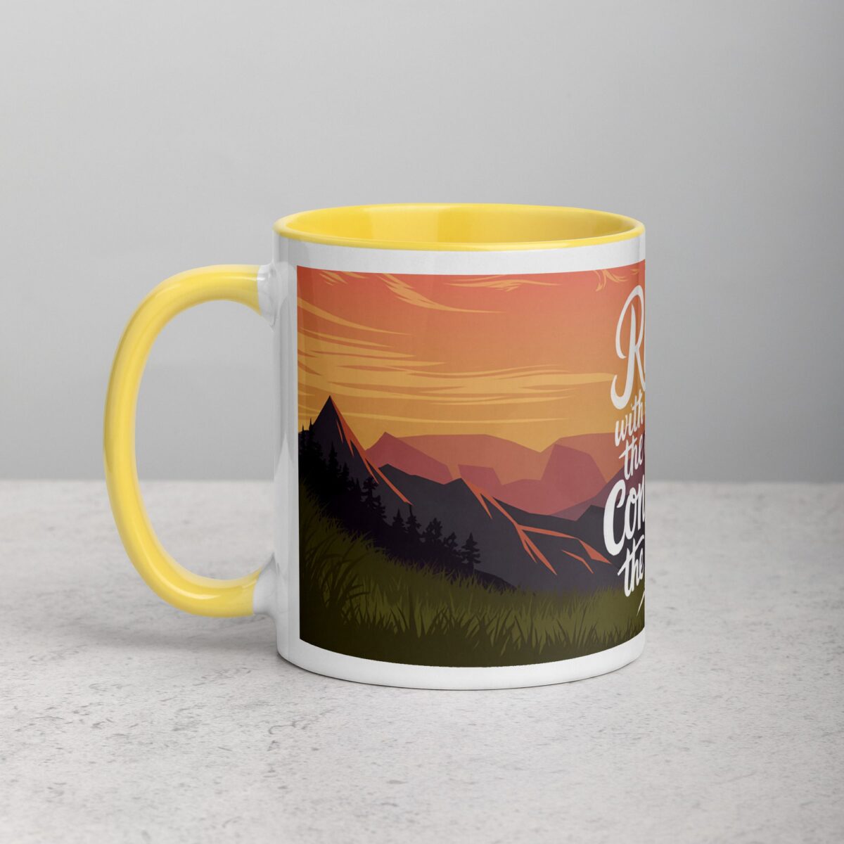 Rise with the Sun, Conquer the Day. Inspirational Mug - Image 20
