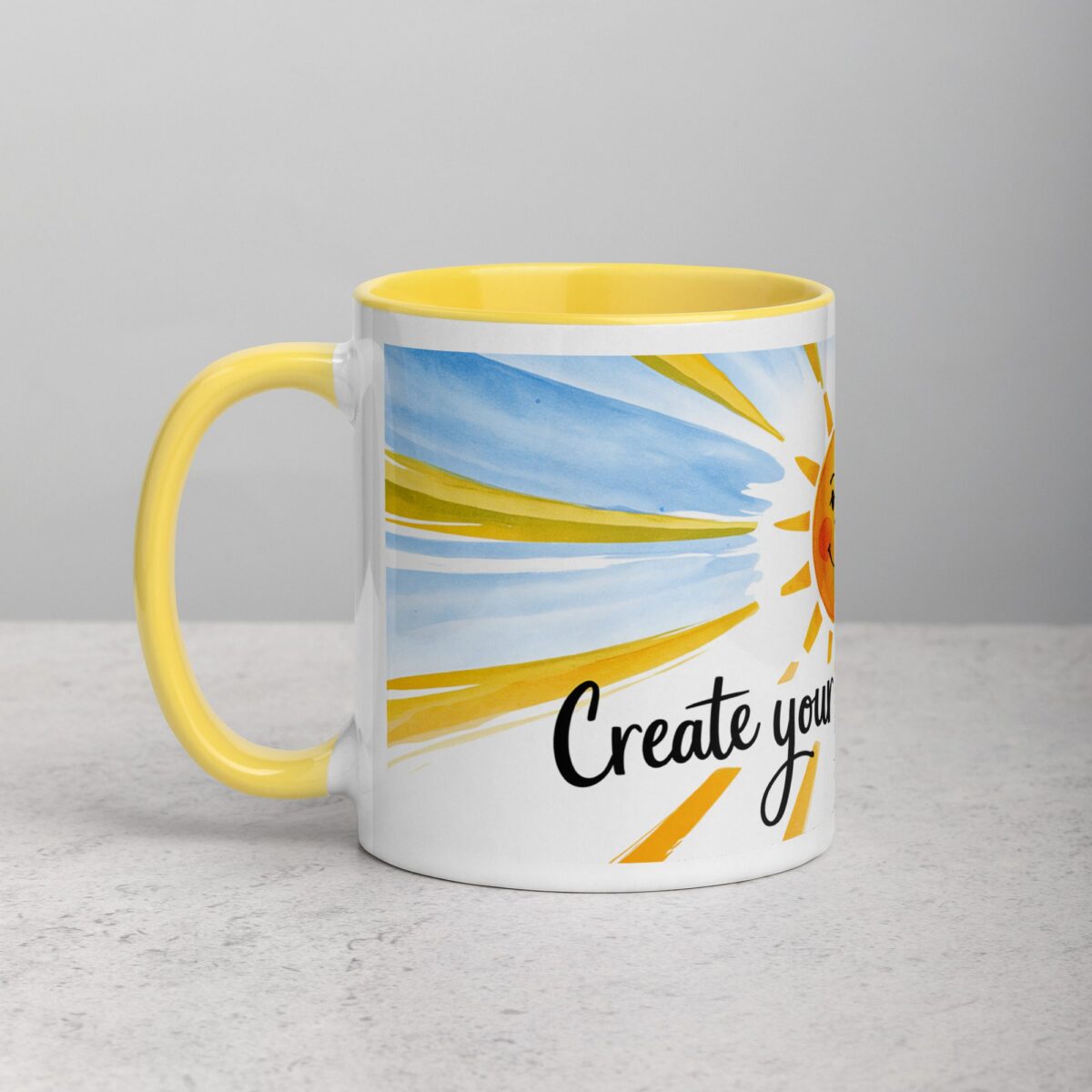 Create Your Own Sunshine. Inspirational Mug - Image 20