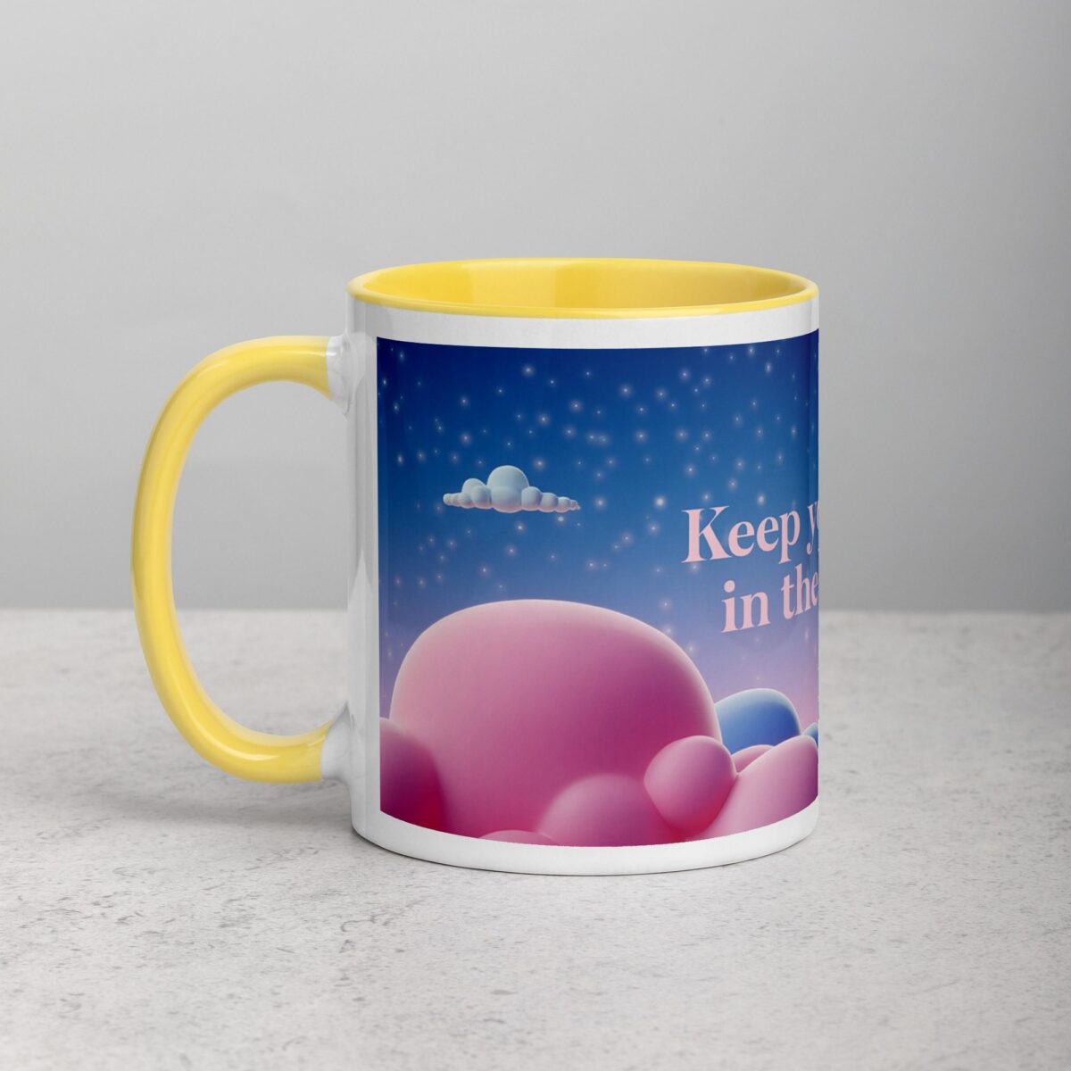 Keep Your Head in the Clouds. Inspirational Mug - Image 20