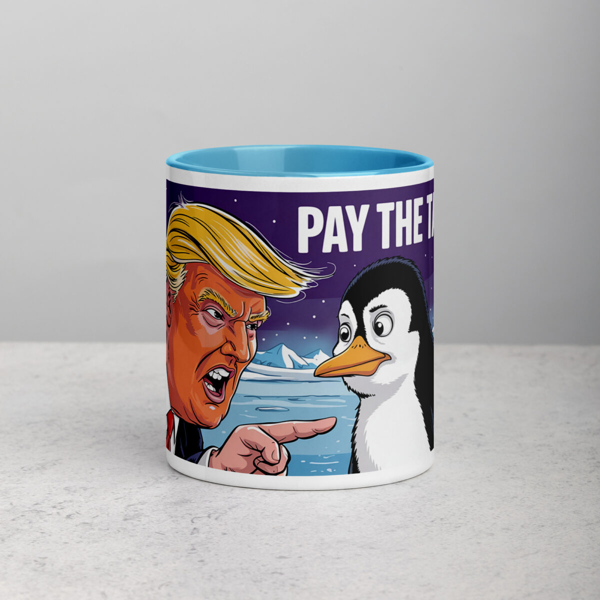 Donald Trump Pay The Tariffs Penguin Coffee Mug - Image 13