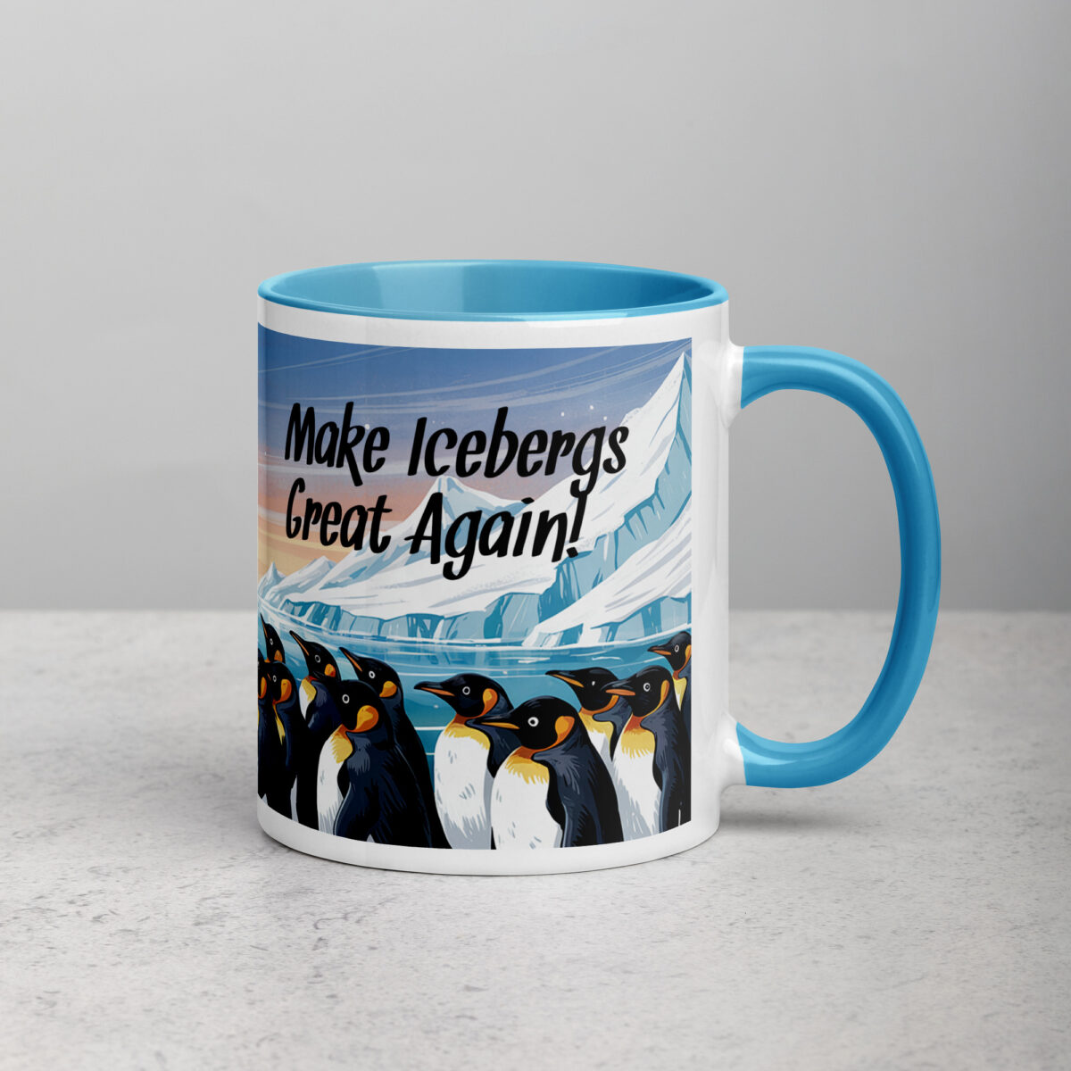 Make Icebergs Great Again Trump Penguin Tariff Coffee Mug - Image 16