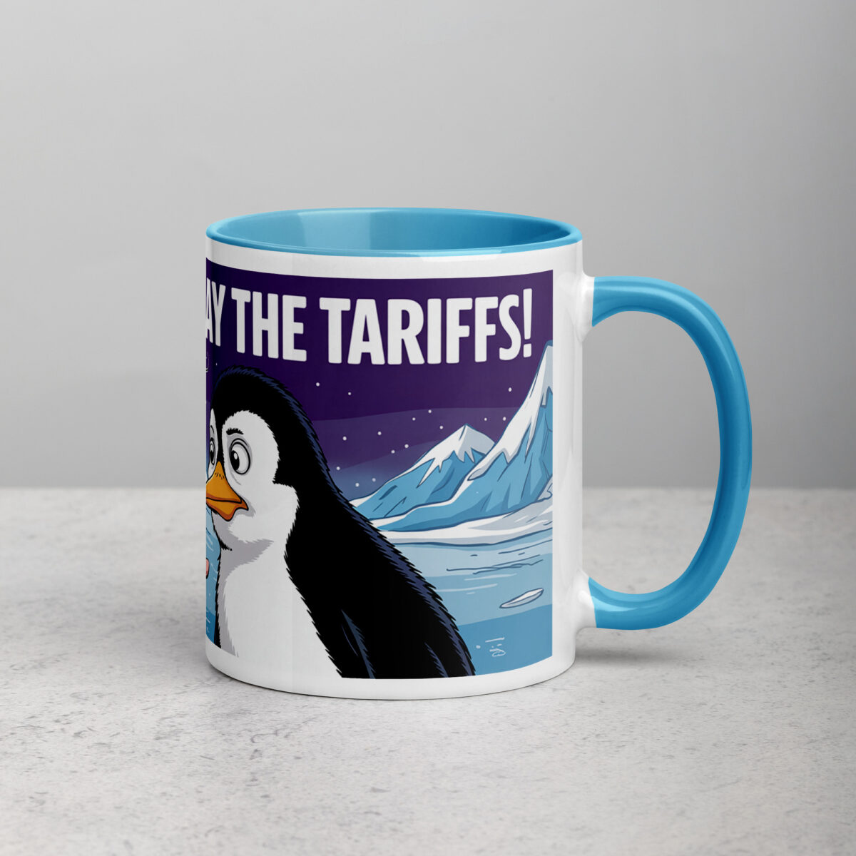 Donald Trump Pay The Tariffs Penguin Coffee Mug - Image 15