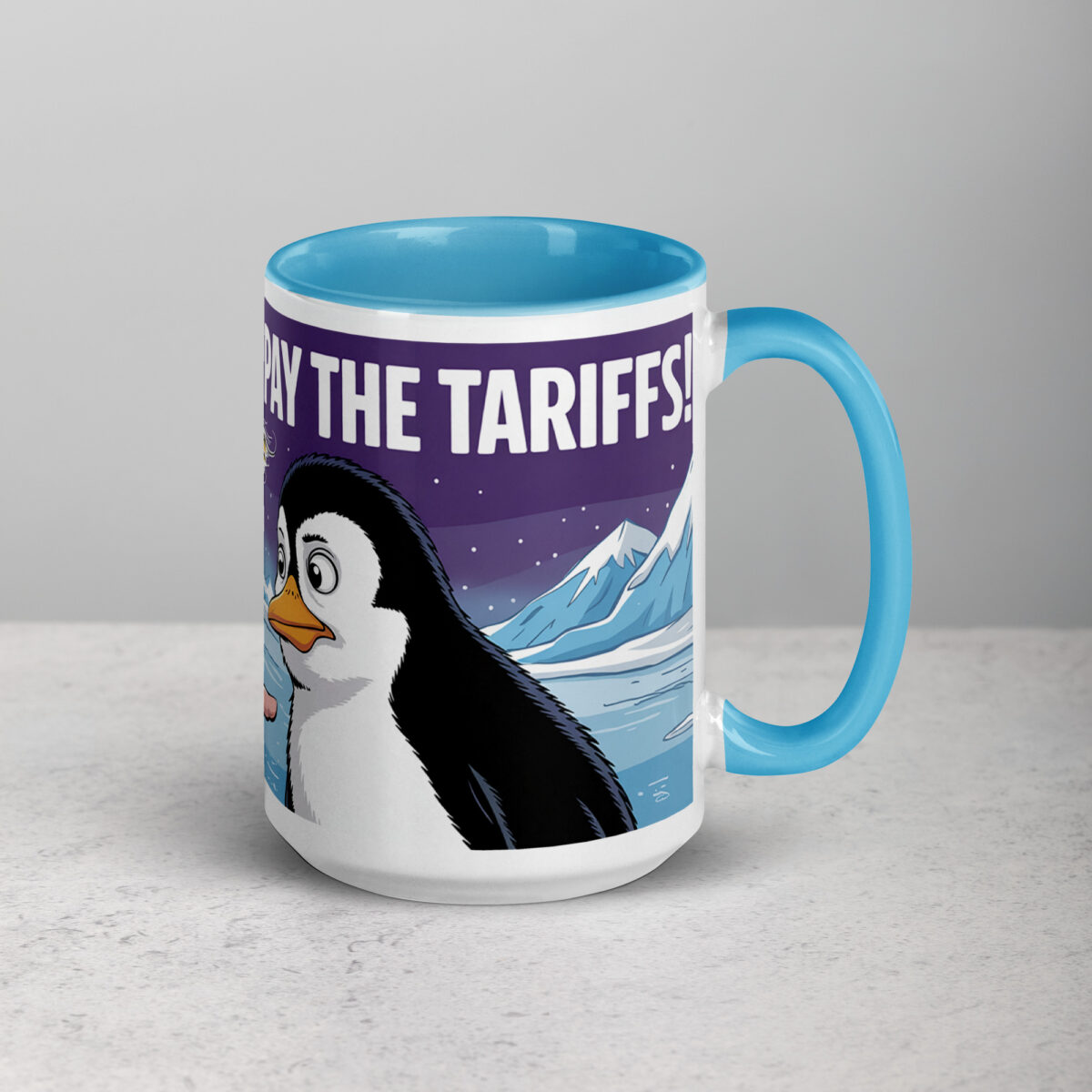 Donald Trump Pay The Tariffs Penguin Coffee Mug - Image 18