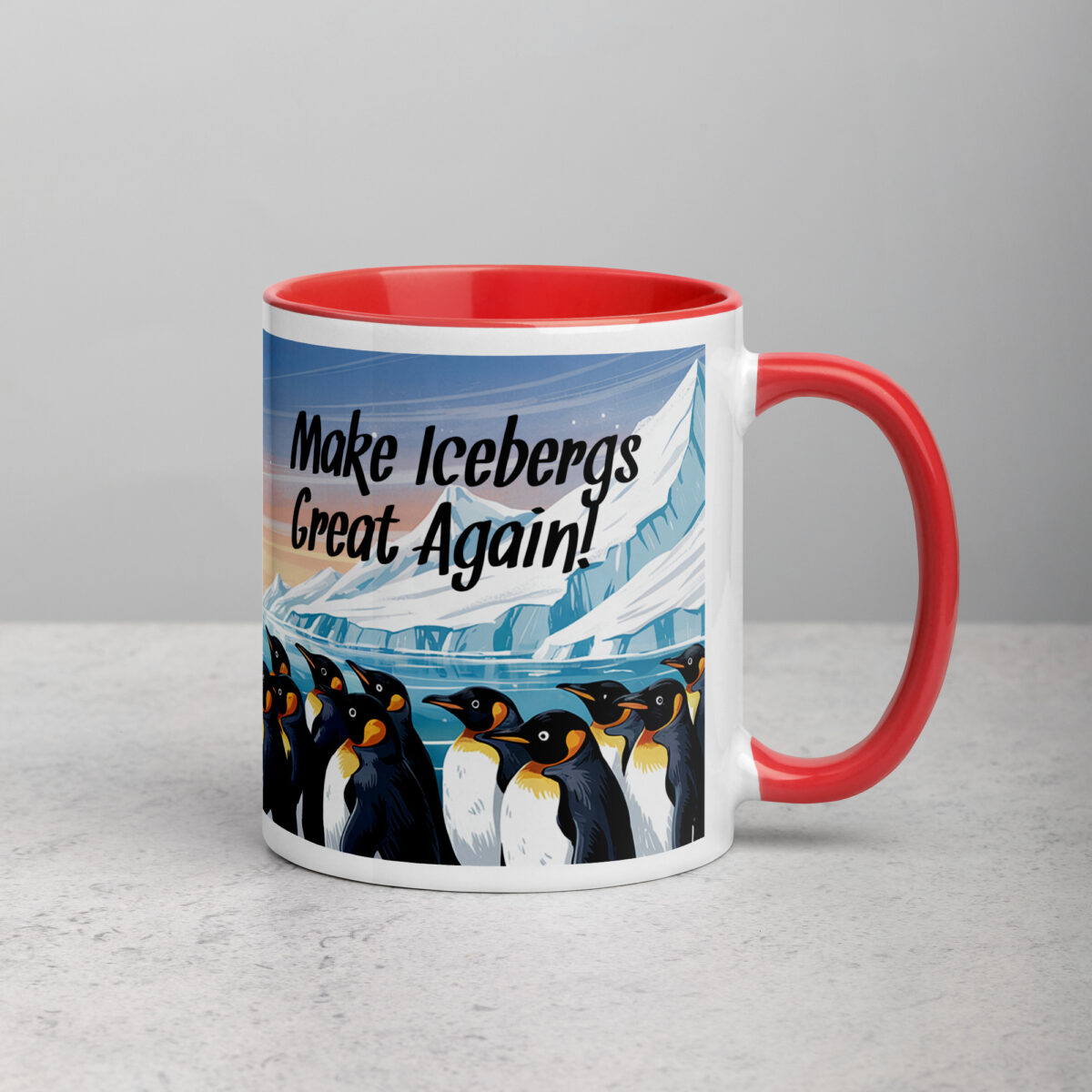 Make Icebergs Great Again Trump Penguin Tariff Coffee Mug - Image 10