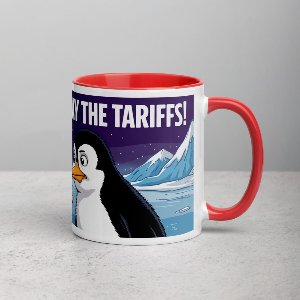 Donald Trump Pay The Tariffs Penguin Coffee Mug - Image 9