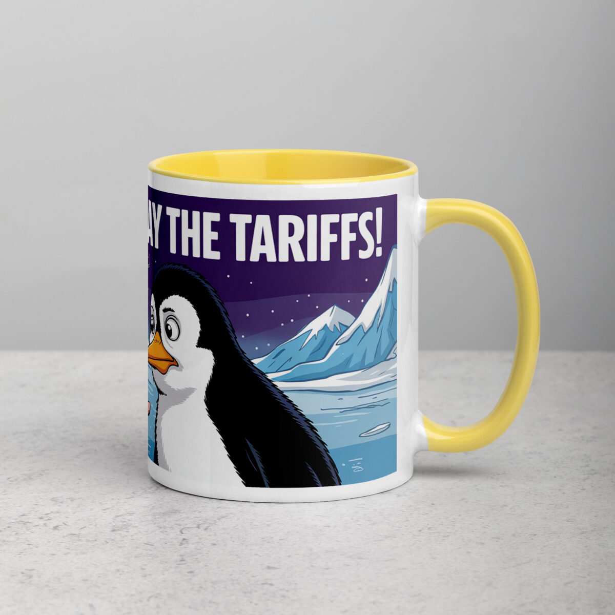 Donald Trump Pay The Tariffs Penguin Coffee Mug - Image 21