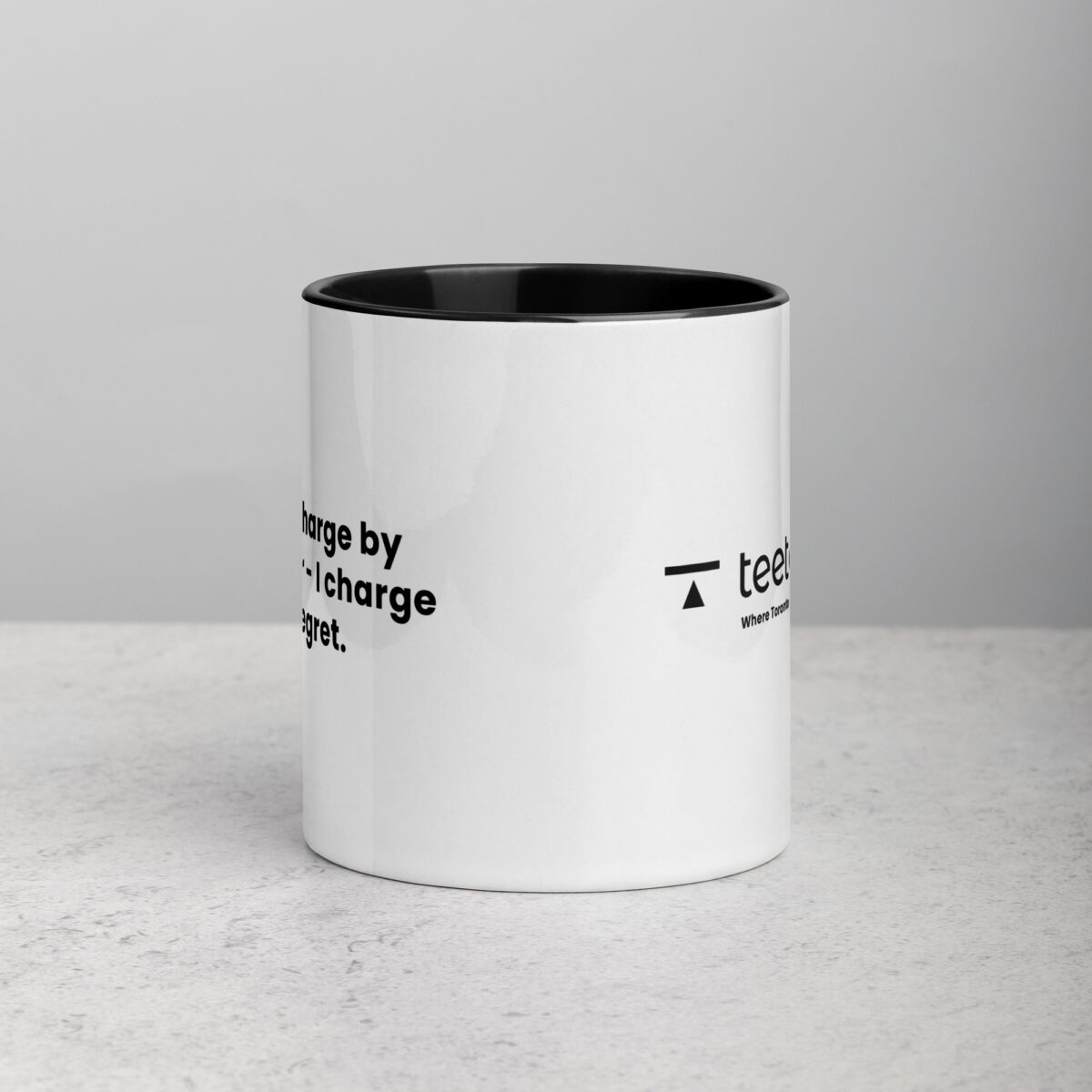 I Charge by the Regret Lawyer Mug - Image 3