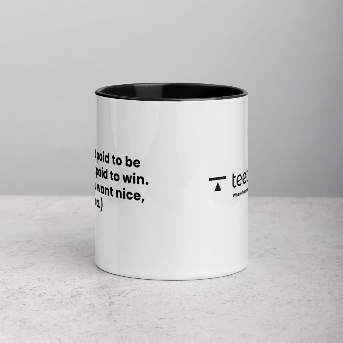 I Don’t Get Paid to be Nice Lawyer Mug - Image 2